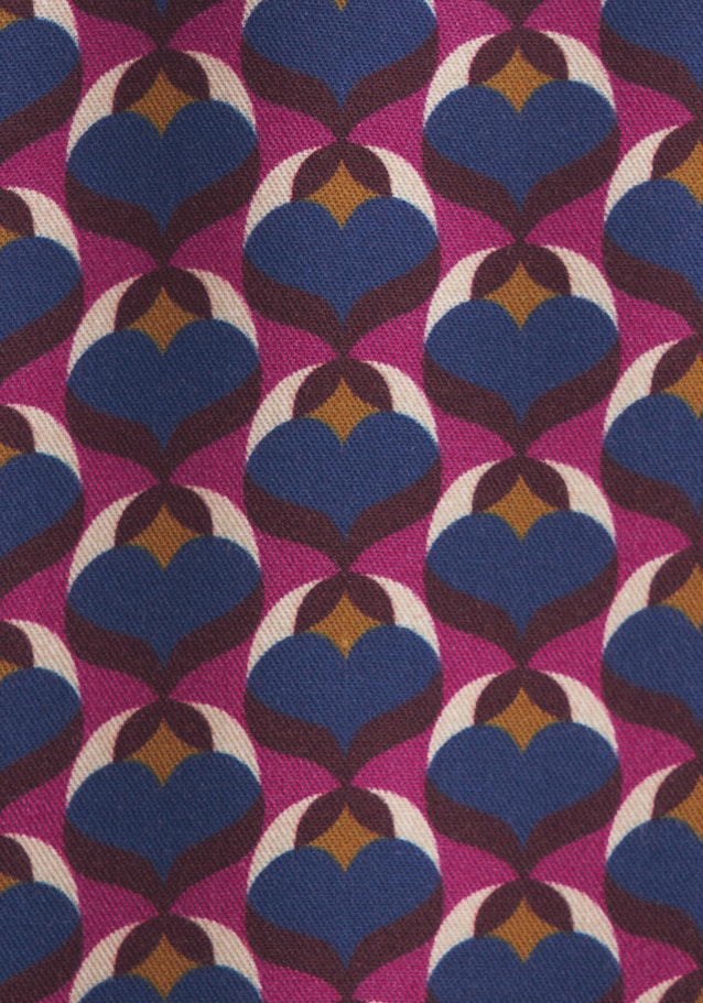 Hemdbluse Druck in Lila | Seidensticker Onlineshop