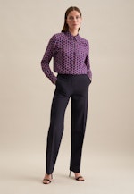 Long sleeve Twill Shirt Blouse in Purple |  Seidensticker Onlineshop