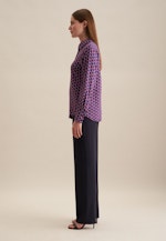 Long sleeve Twill Shirt Blouse in Purple |  Seidensticker Onlineshop