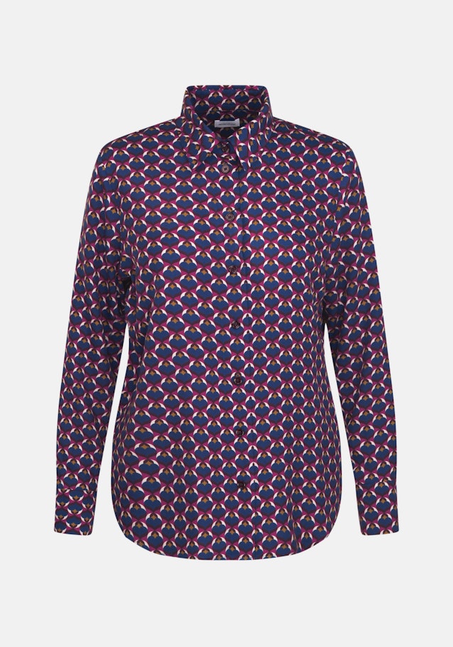 Hemdbluse Druck in Lila | Seidensticker Onlineshop
