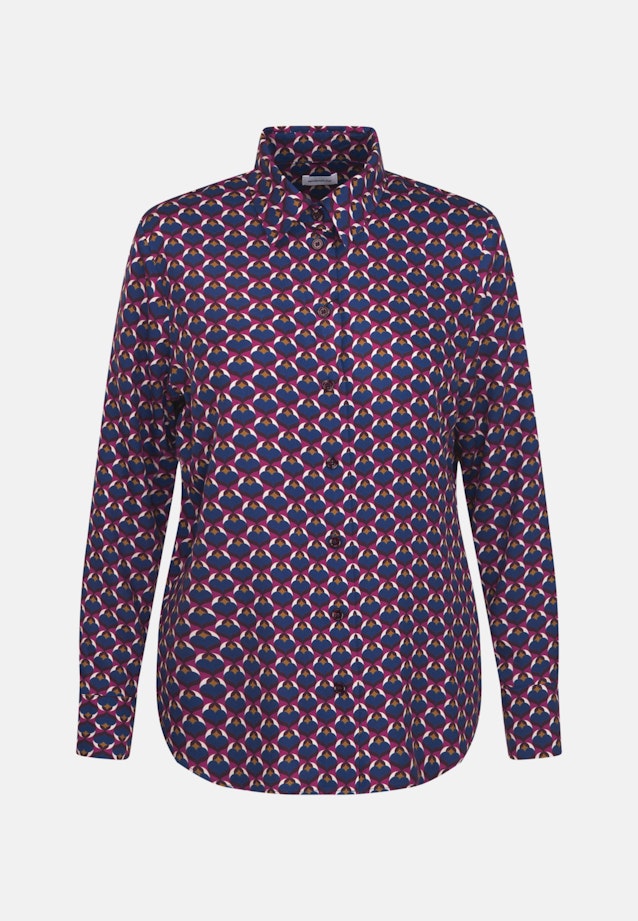 lange Arm Twill Shirtblouse in Paars |  Seidensticker Onlineshop