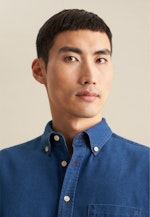 Casual Shirt in Regular with Button-Down-Collar in Dark Blue |  Seidensticker Onlineshop