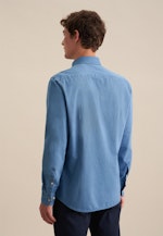 Casual Shirt in Slim with Button-Down-Collar in Medium Blue |  Seidensticker Onlineshop