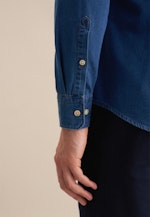 Casual Shirt in Slim with Button-Down-Collar in Dark Blue |  Seidensticker Onlineshop