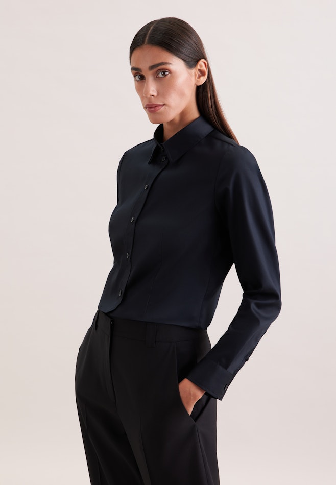 Regular Fit Shirt Blouse in Schwarz | Seidensticker online shop