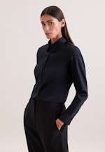 Hemdbluse regular fit in Schwarz |  Seidensticker Onlineshop