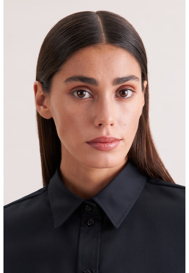 Hemdbluse regular fit in Schwarz |  Seidensticker Onlineshop