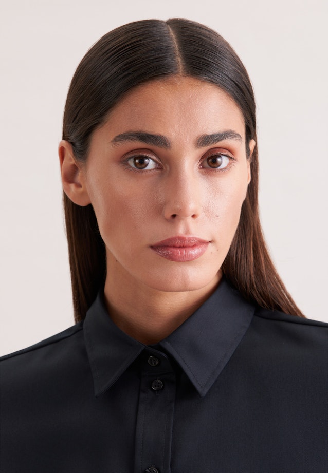 Hemdbluse regular fit in Schwarz |  Seidensticker Onlineshop