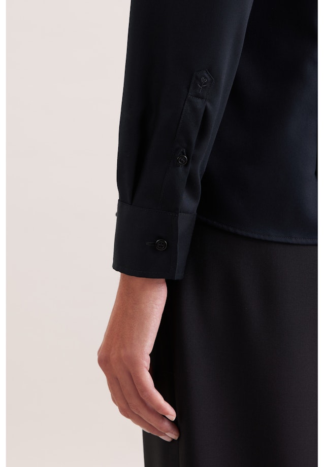 Hemdbluse regular fit in Schwarz |  Seidensticker Onlineshop
