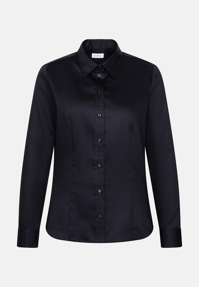 Hemdbluse regular fit in Schwarz |  Seidensticker Onlineshop