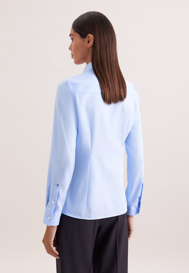 Hemdbluse regular fit in Mittelblau | Seidensticker Onlineshop