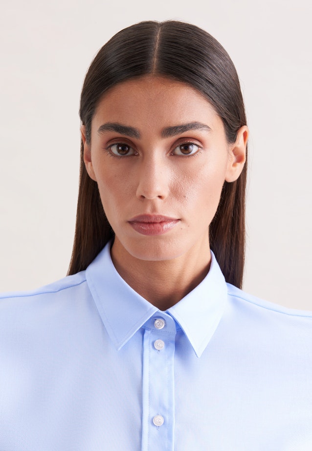Hemdbluse regular fit in Mittelblau |  Seidensticker Onlineshop