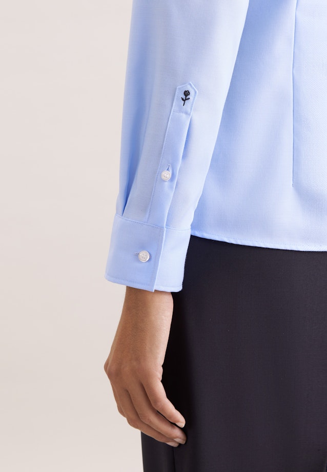 Hemdbluse regular fit in Mittelblau |  Seidensticker Onlineshop