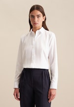 Long sleeve Twill Shirt Blouse in White |  Seidensticker Onlineshop