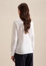 Long sleeve Twill Shirt Blouse in White |  Seidensticker Onlineshop