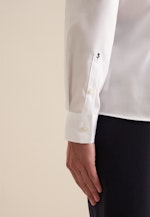 Long sleeve Twill Shirt Blouse in White |  Seidensticker Onlineshop