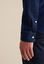 Chemise casual in Slim with Col Kent in Bleu Foncé |  Seidensticker Onlineshop