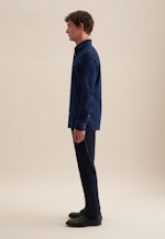 Chemise casual in Slim with Col Kent in Bleu Foncé |  Seidensticker Onlineshop