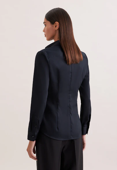 Hemdbluse slim fit in Schwarz |  Seidensticker Onlineshop