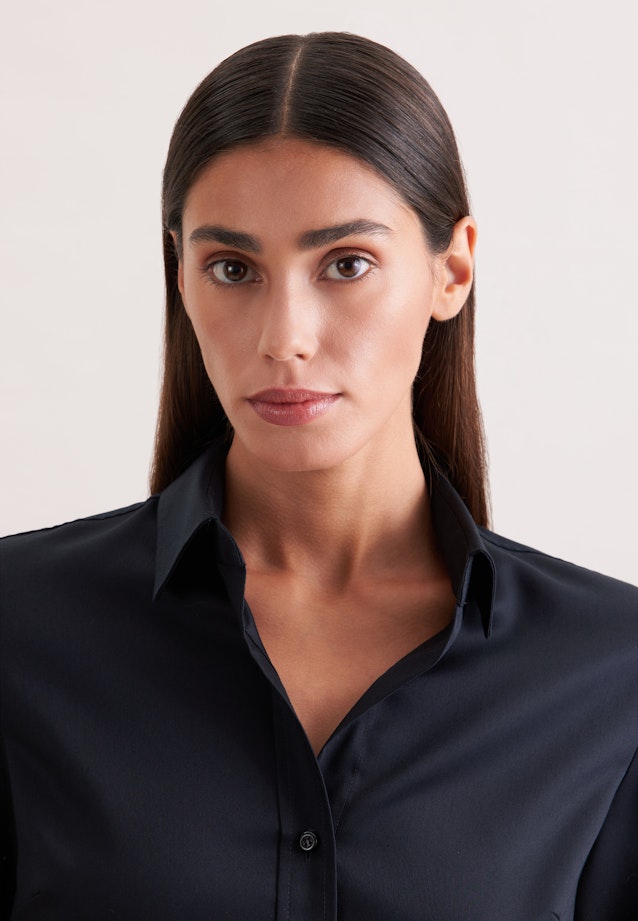 Hemdbluse slim fit in Schwarz |  Seidensticker Onlineshop