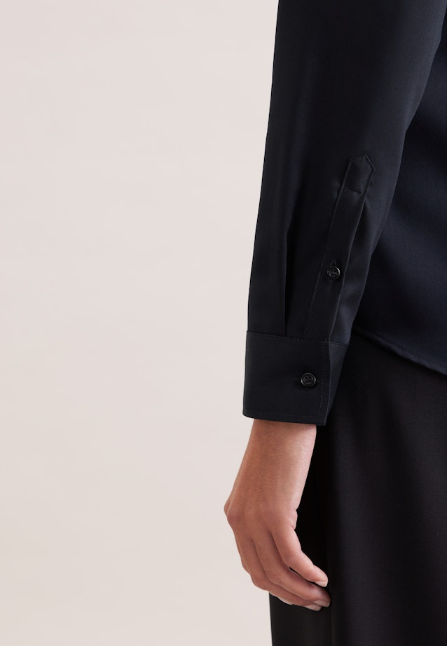 Hemdbluse slim fit in Schwarz |  Seidensticker Onlineshop