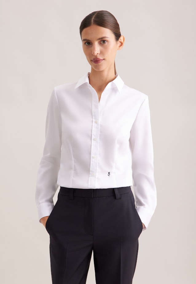 Hemdbluse slim fit in Weiß |  Seidensticker Onlineshop