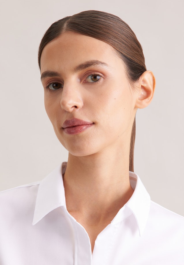 Slim Fit Shirt Blouse in White |  Seidensticker Onlineshop