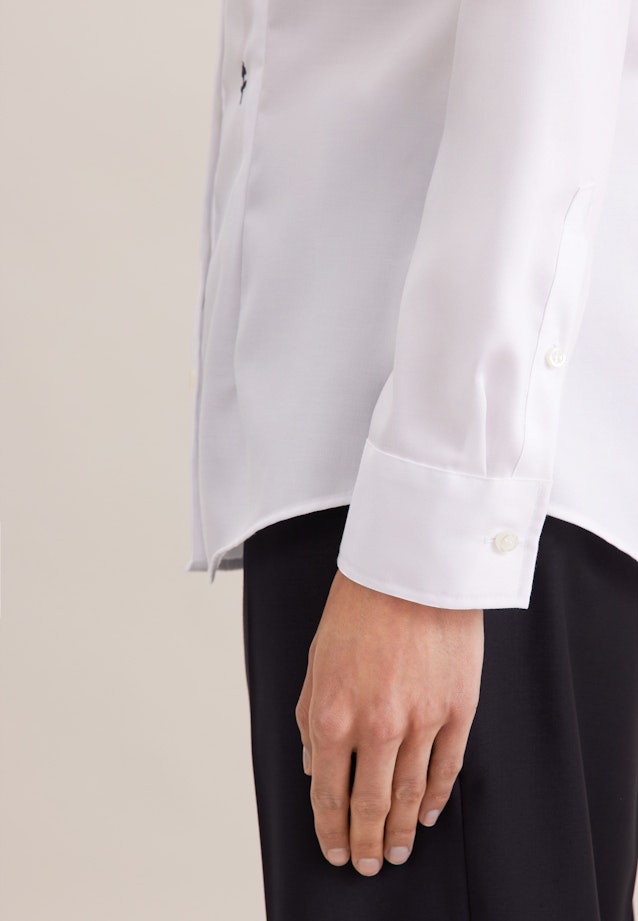 Slim Fit Shirt Blouse in White |  Seidensticker Onlineshop