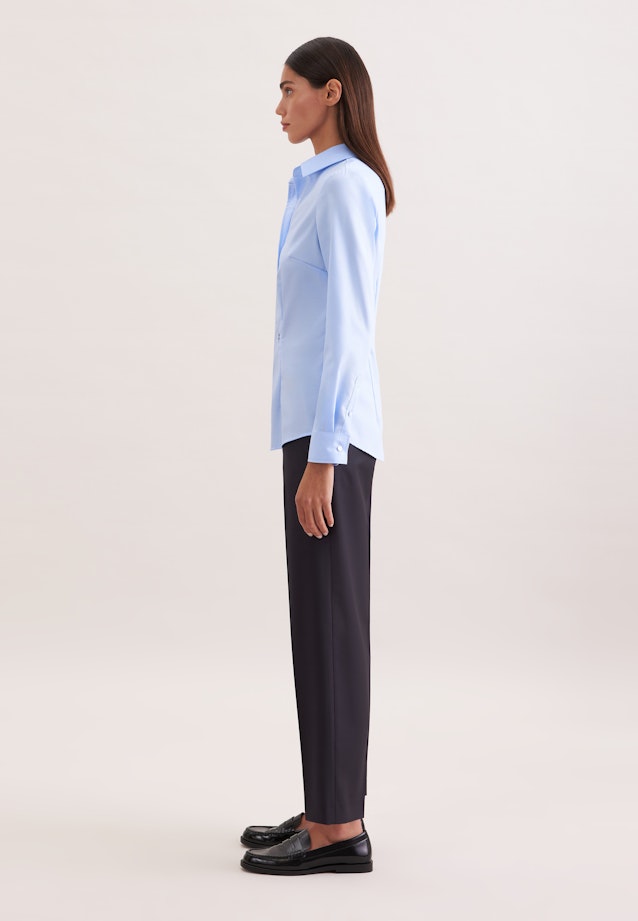 Hemdbluse slim fit in Mittelblau |  Seidensticker Onlineshop