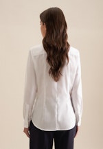 lange Arm Twill Shirtblouse in Wit |  Seidensticker Onlineshop