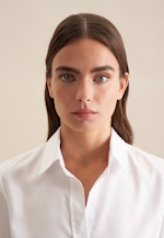 lange Arm Twill Shirtblouse in Wit |  Seidensticker Onlineshop