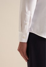 lange Arm Twill Shirtblouse in Wit |  Seidensticker Onlineshop