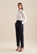 lange Arm Twill Shirtblouse in Wit |  Seidensticker Onlineshop