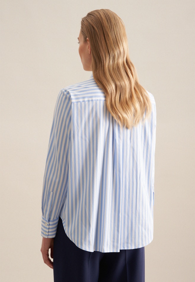 Long sleeve Twill Shirt Blouse in Light Blue | Seidensticker online shop