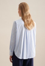 Long sleeve Twill Shirt Blouse in Light Blue |  Seidensticker Onlineshop