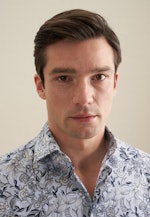 Slim Performance-Hemd Druck in Hellblau |  Seidensticker Onlineshop