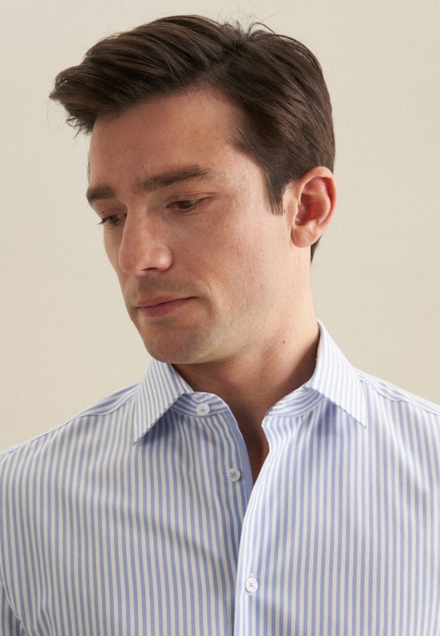 Shaped Business shirt Stripe in Light Blue |  Seidensticker Onlineshop