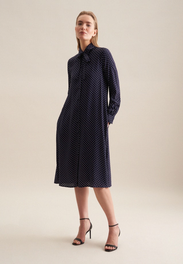 Collar Dress in Dark Blue |  Seidensticker Onlineshop