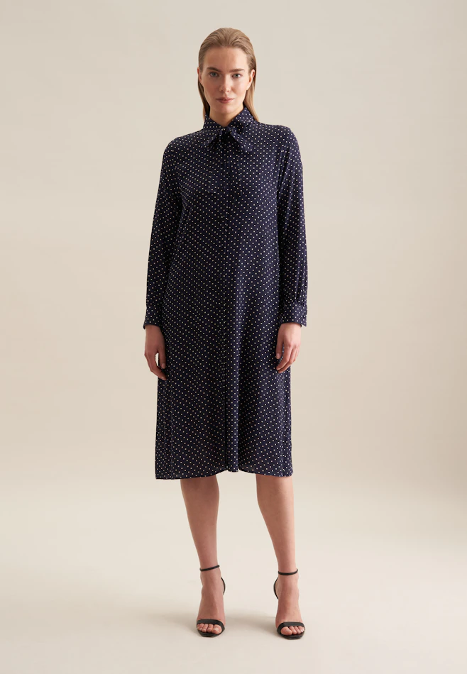 Robe A Pois dans Bleu Foncé | Boutique en ligne Seidensticker