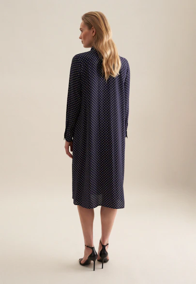 Robe A Pois in Bleu Foncé |  Seidensticker Onlineshop