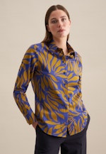 Satin Shirt Blouse in Yellow |  Seidensticker Onlineshop