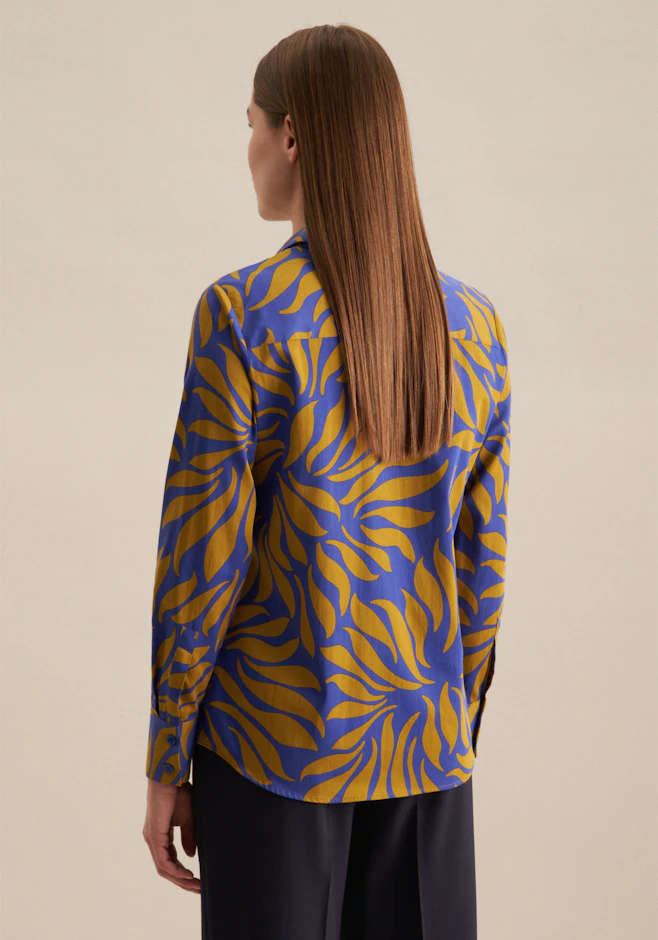 Hemdbluse Druck in Gelb | Seidensticker Onlineshop