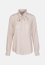 Crepe Tie-Neck Blouse in Beige |  Seidensticker Onlineshop