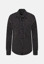 Hemdbluse aus Viskose mit abnehmbarer Schluppe in Schwarz |  Seidensticker Onlineshop