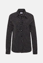 Hemdbluse aus Viskose mit abnehmbarer Schluppe in Schwarz |  Seidensticker Onlineshop