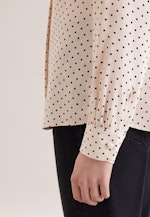 Hemdbluse aus Viskose mit abnehmbarer Schluppe in Ecru |  Seidensticker Onlineshop