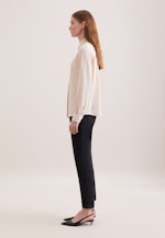 Hemdbluse aus Viskose mit abnehmbarer Schluppe in Ecru |  Seidensticker Onlineshop