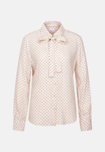 Hemdbluse aus Viskose mit abnehmbarer Schluppe in Beige |  Seidensticker Onlineshop