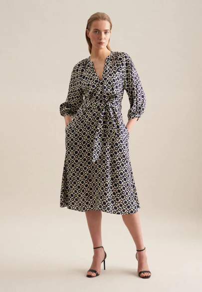 Robe Imprimé in Bleu Foncé |  Seidensticker Onlineshop