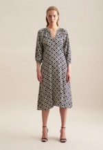 Twill Midi Kleid in Dunkelblau |  Seidensticker Onlineshop